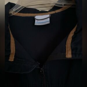 Xl men’s  jacket like new black with dark navy denim top